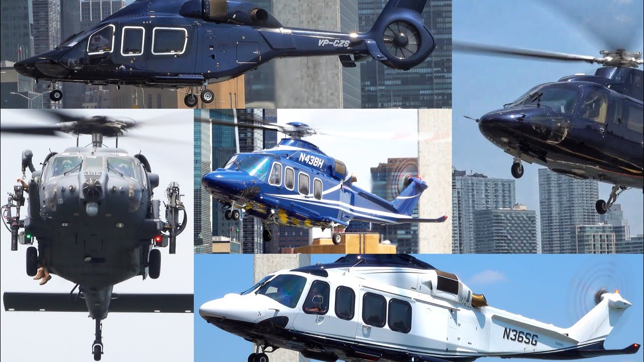 Nonstop NYC Helicopter Action – 35 Minutes of Rotor Power