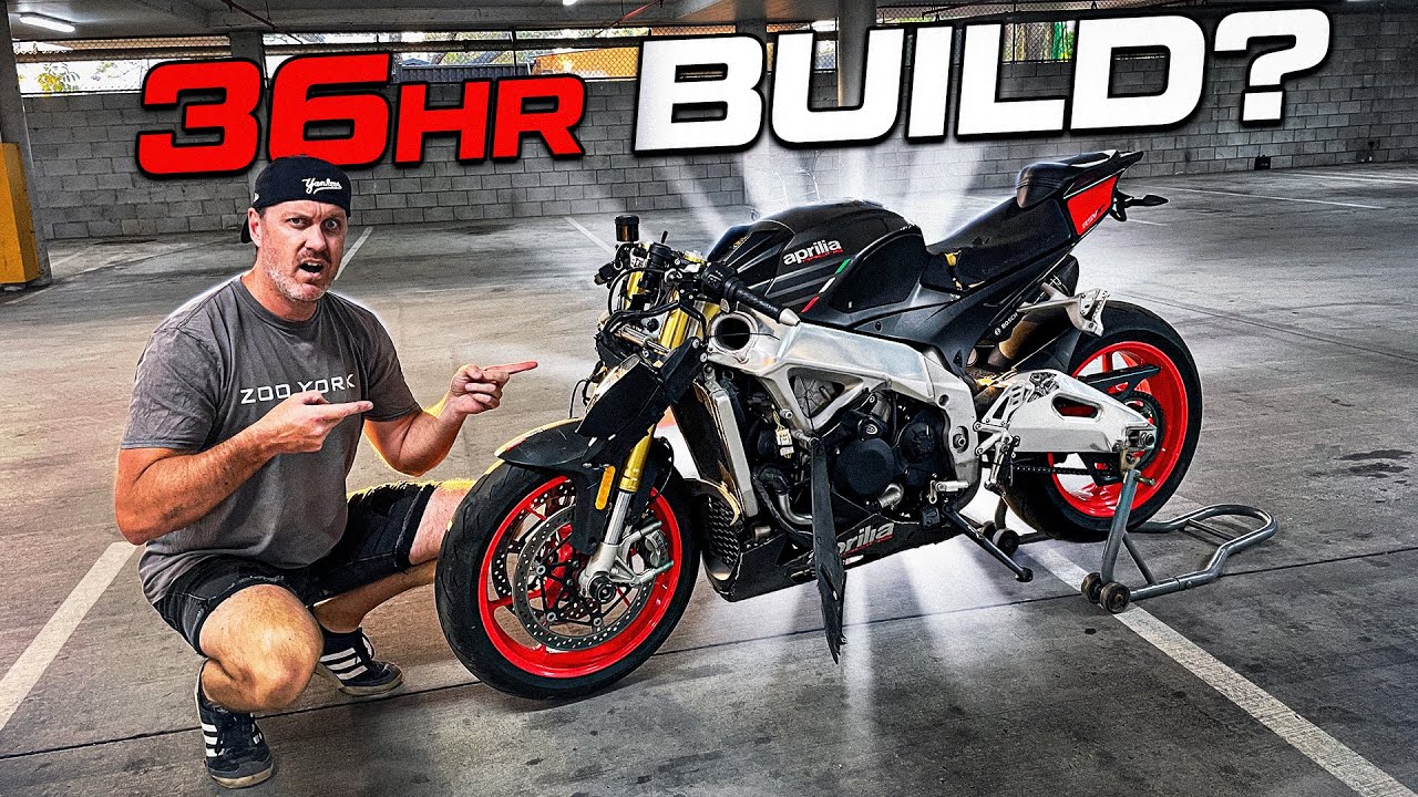 WRECKED Aprilia RSV4RR 36 hour rebuild challenge!! EP1/4
