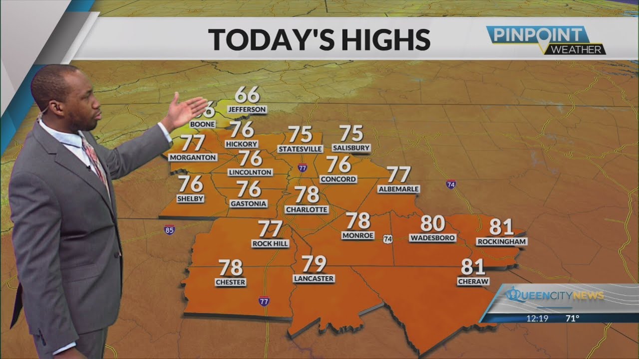 Tracking: Temperatures to surge into the mid-80s by Wednesday