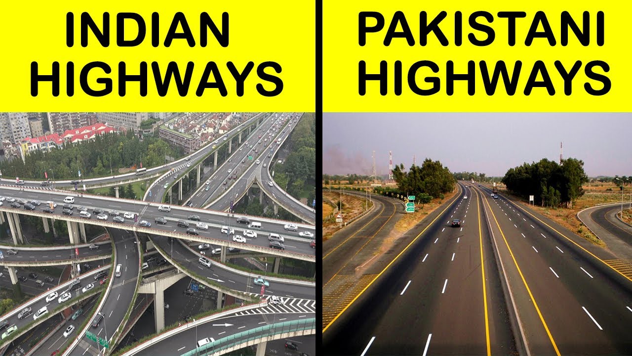 Indian Highways vs Pakistan Highways Comparison in Hindi | Indian roads vs Pakistan roads #shorts