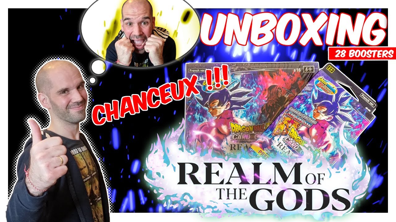 DE GROSSES FRAYEURS !!! Unboxing 28 boosters de cartes DBSCG BT16 REALM OF THE GODS