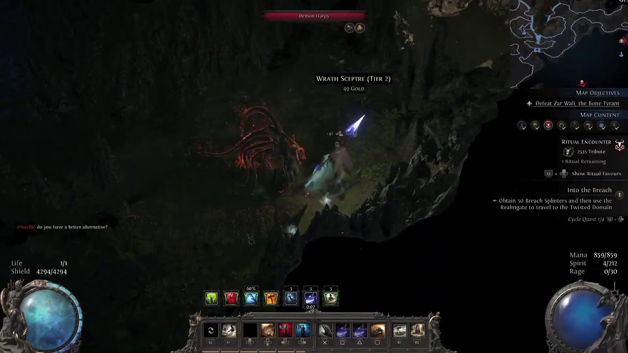 PoE 2 Blood Whirl Assault Invoker Monk