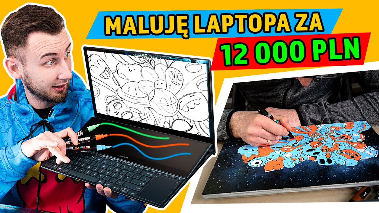 Pomalowałem markerami Laptopa za 12 000 PLN!