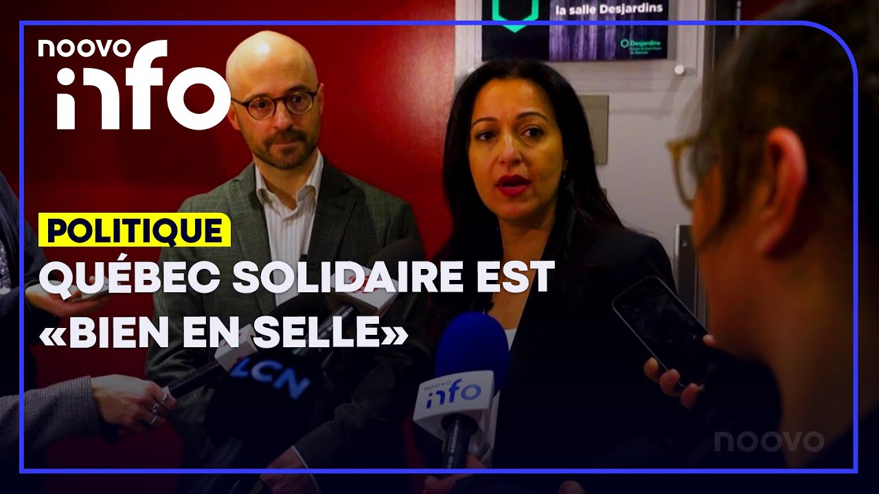 Québec solidaire est «bien en selle», soutiennent les deux co-porte-paroles