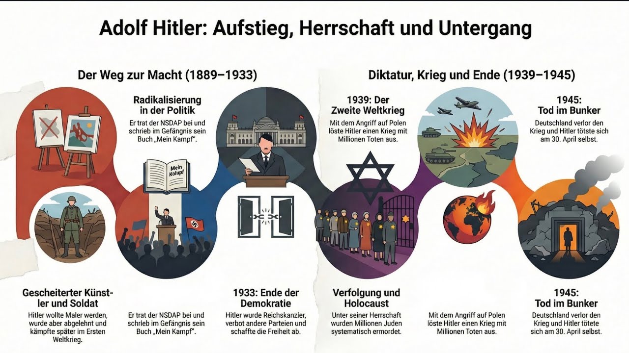 Adolf Hitler – Die ganze Geschichte in 5 Minuten