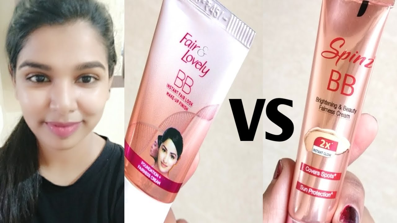 Fair & Lovely BB cream Vs Spinz bb cream | Light Makeup cream | Best bb cream review tamil