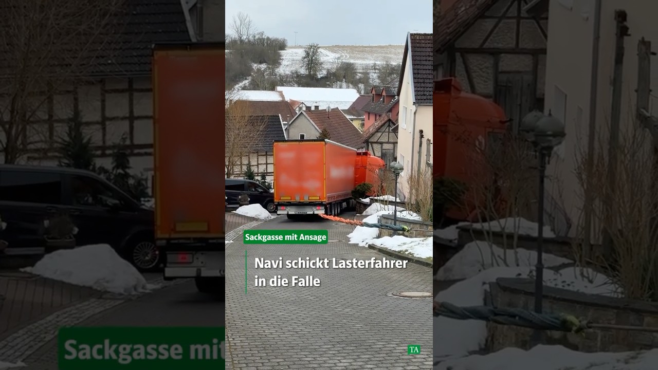 Albtraum im Unstrut-Hainich-Kreis: Navi schickt Lasterfahrer in die Falle