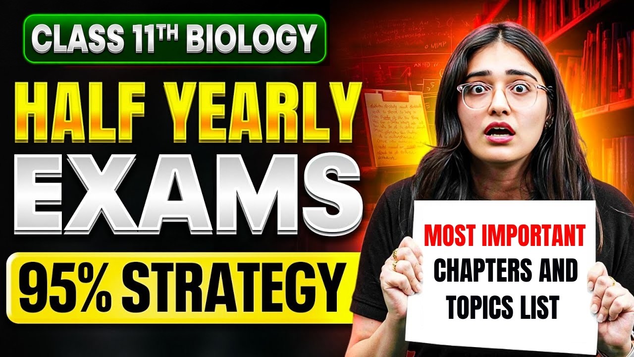 Class 11 Biology 🔥 | Half Yearly Exam | Important Chapters & Topics | 95%+ Strategy by Aarushi Ma'am
