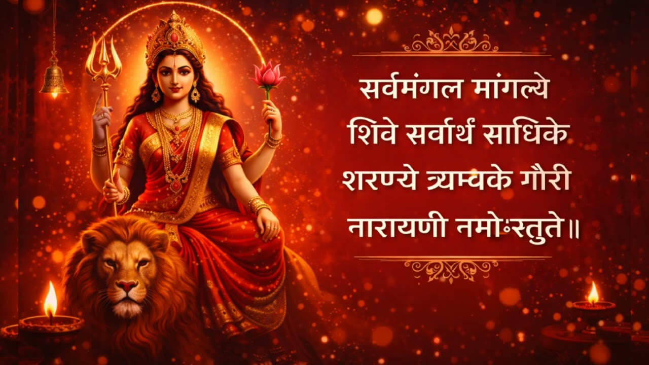 Sarva Mangala Mangalye | Maa Durga Powerful Durga Mantra for Peace & Protection | Maa Durga Shloka