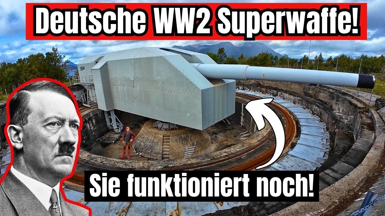 😮 Verlassene Superkanone des Zweiten Weltkriegs – Die letzte Adolfkanone der Welt in Norwegen!