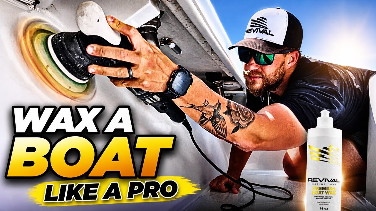 How to Wax A Boat Like A Pro  | Full Day Of Boat Detailing
