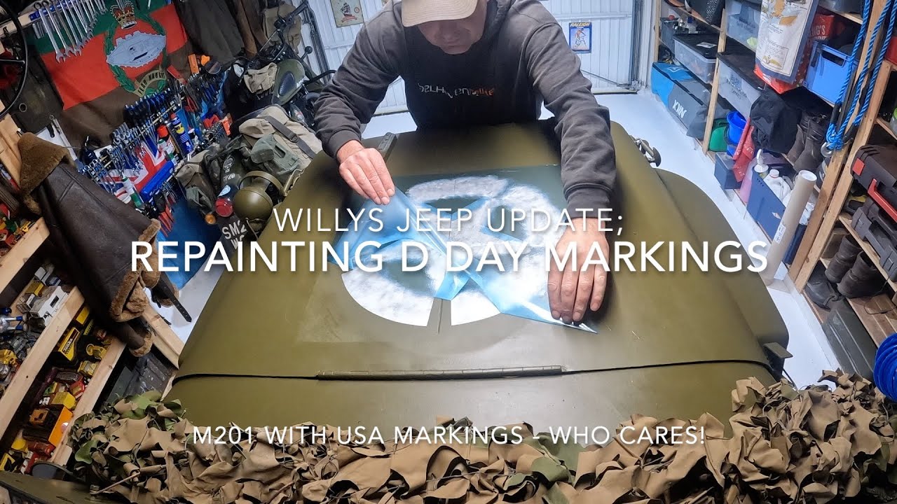 Willys Jeep Update; Repainting Some D Day Markings