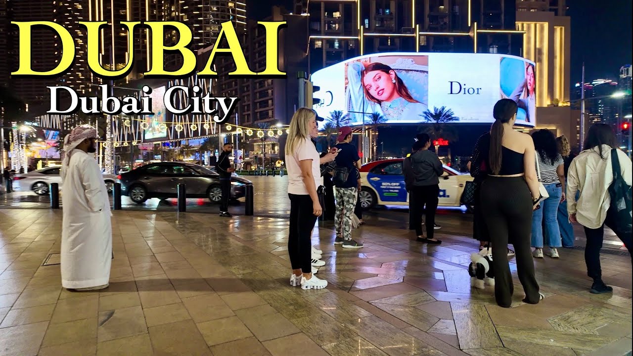 Dubai 4K | Amazing Dubai City , Downtown Dubai Walking Tour 