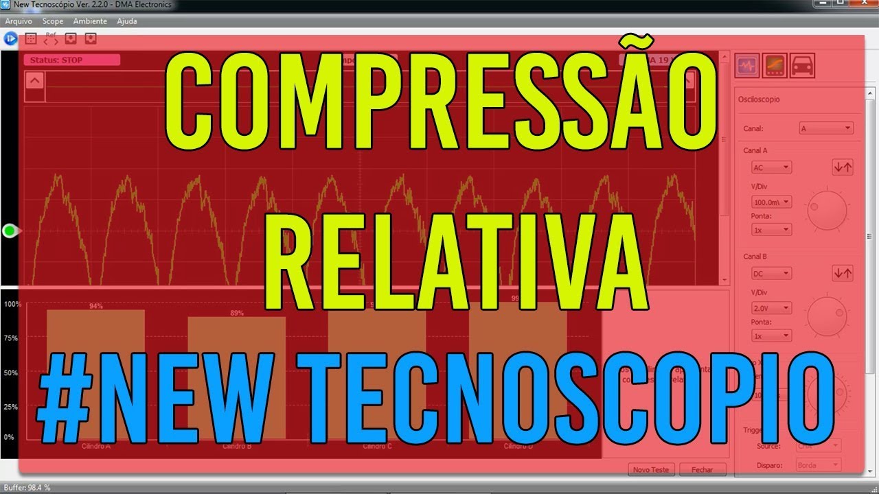 Oficial como fazer o teste de compress&atilde;o relativa com New Tecnoscopio