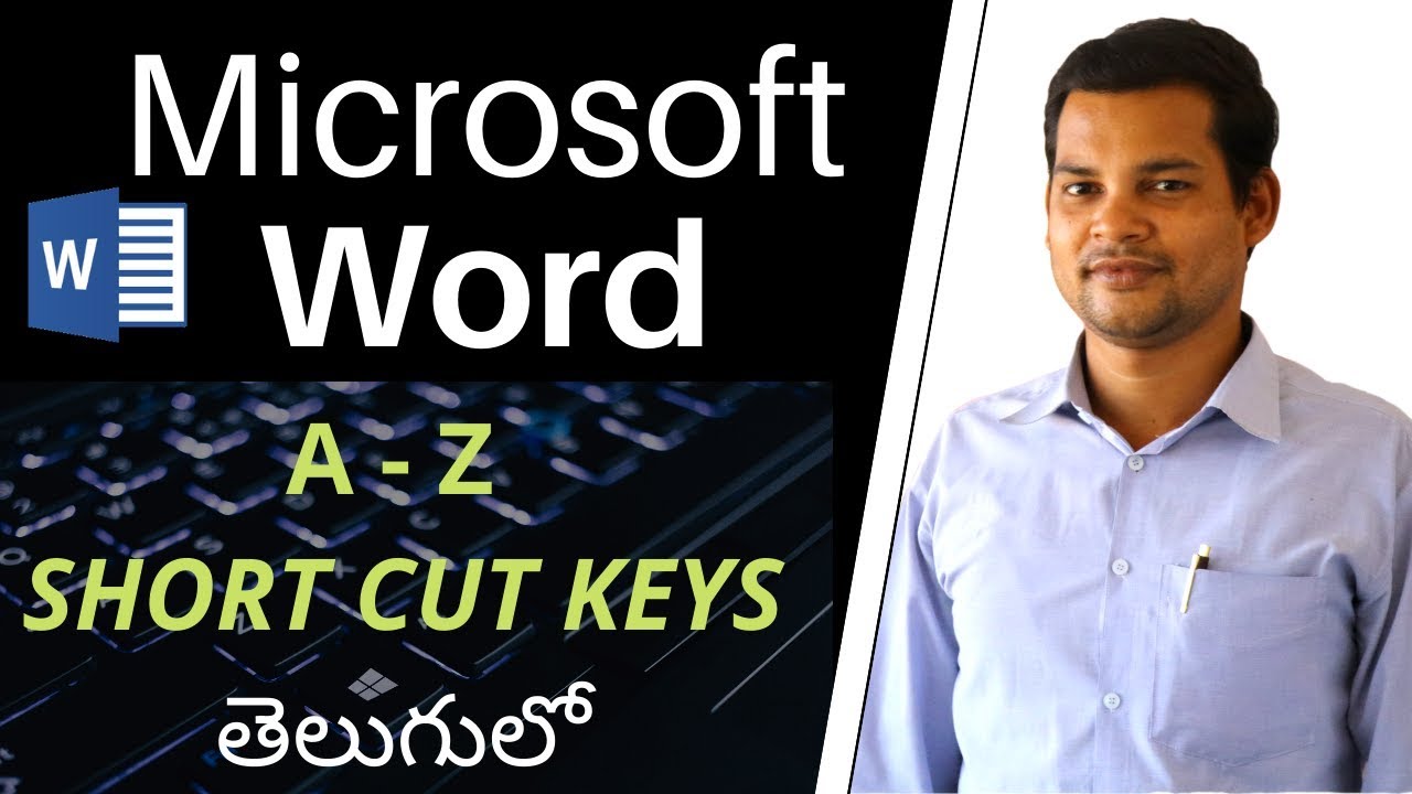 కంట్రోల్ కీస్ ఇన్ కంప్యూటర్ A-Z | Control Keys in Computer Ms Word Shortcuts in Telugu |