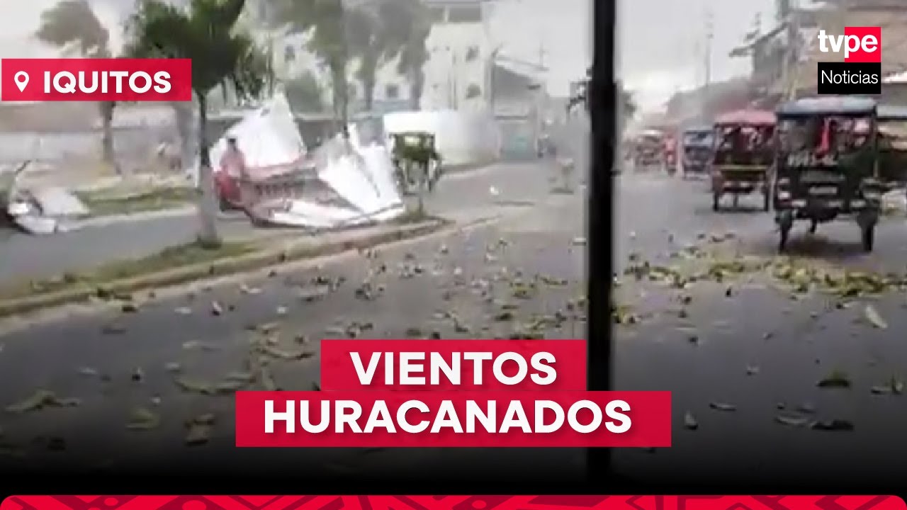 Iquitos: reportan vientos huracanados en la ciudad