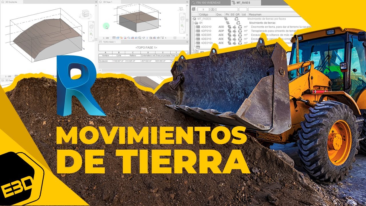 FUNCIONA💛: Cálculo de MOVIMIENTOS DE TIERRA por fases desde REVIT con ARQUÍMEDES