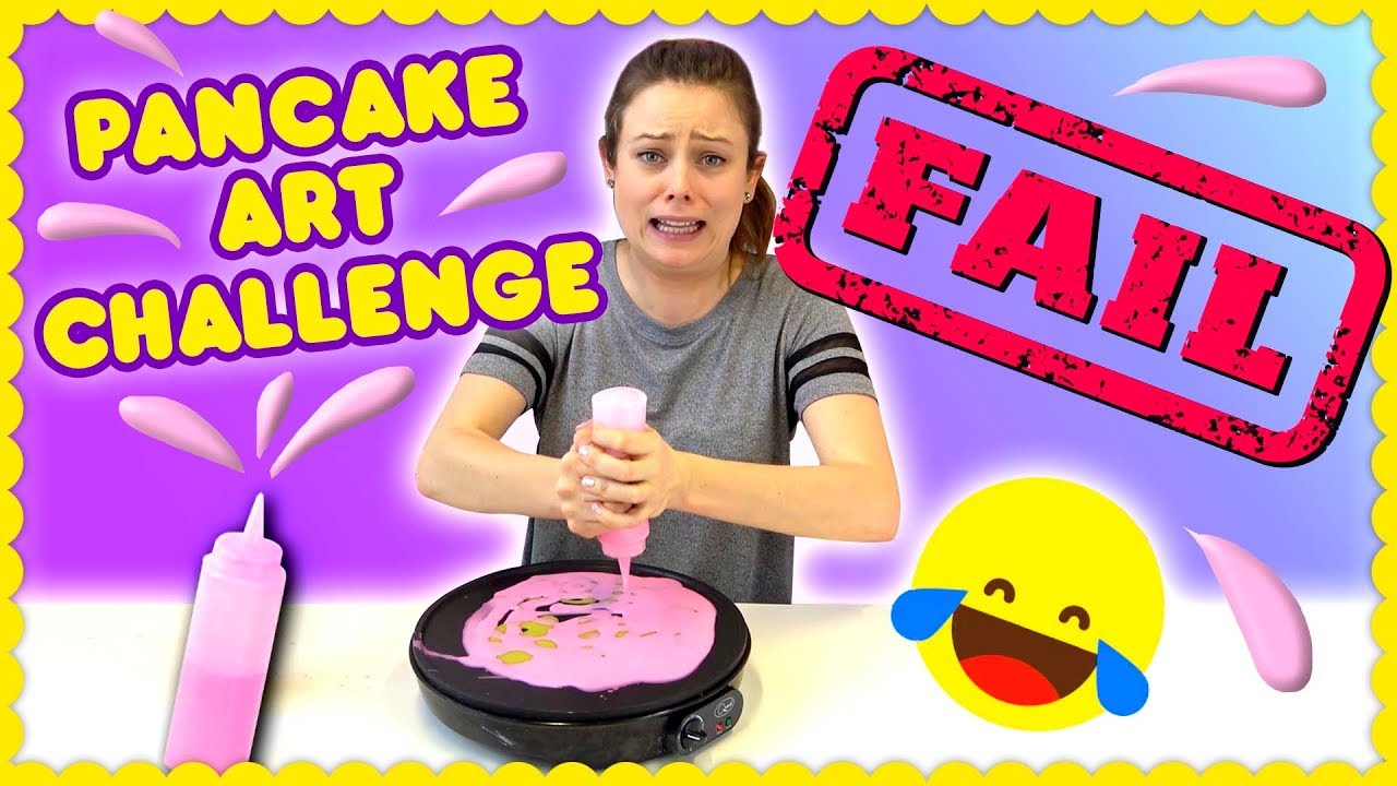 😋 PANCAKE ART CHALLENGE FAIL | Girl Talk 🙈
