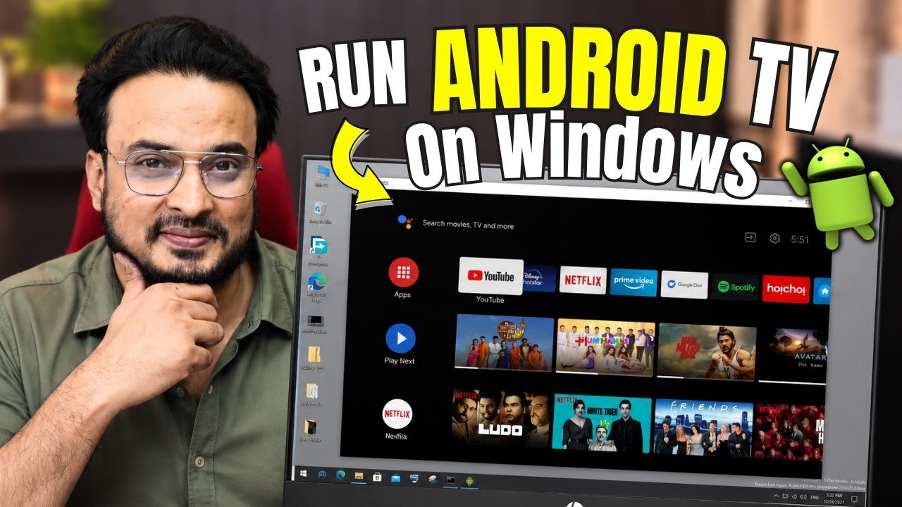 How to RUN Android TV on Windows 11/10 - EASY