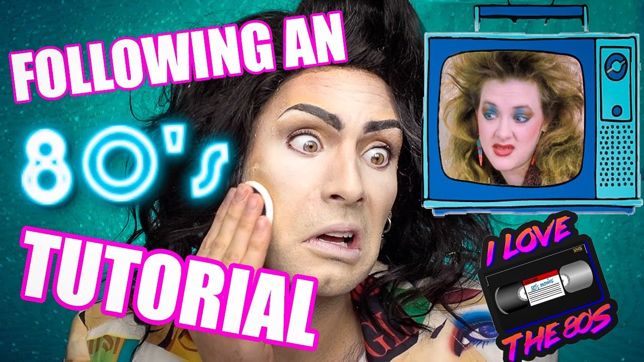 I Tried Following an 80's MAKEUP TUTORIAL...*tried* :)