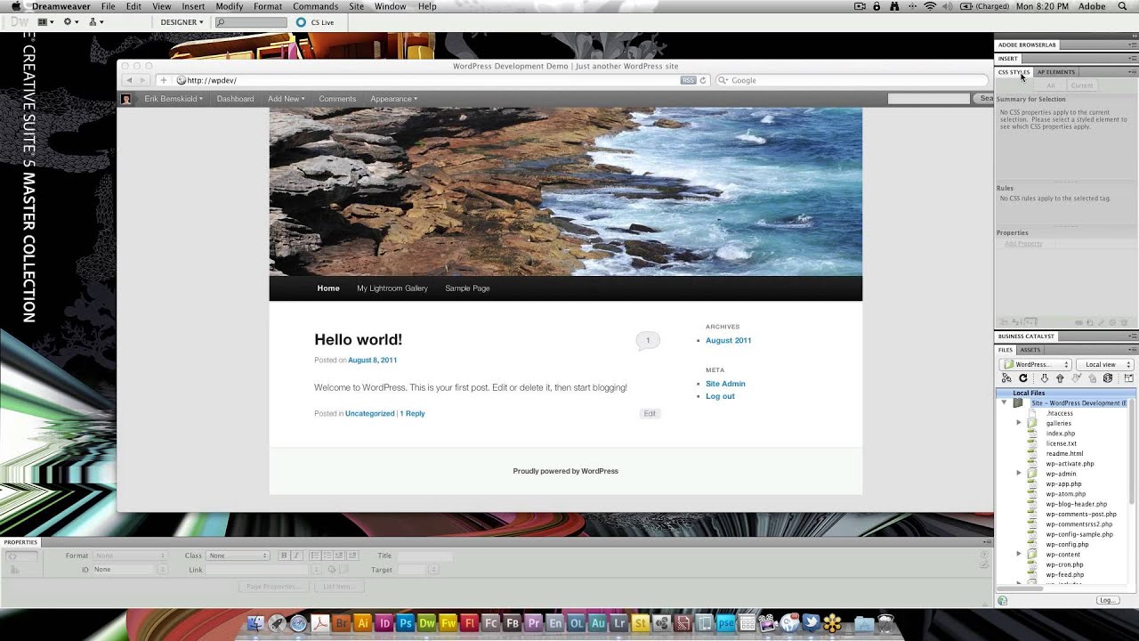 Integrating a Lightroom Gallery with your WordPress Website