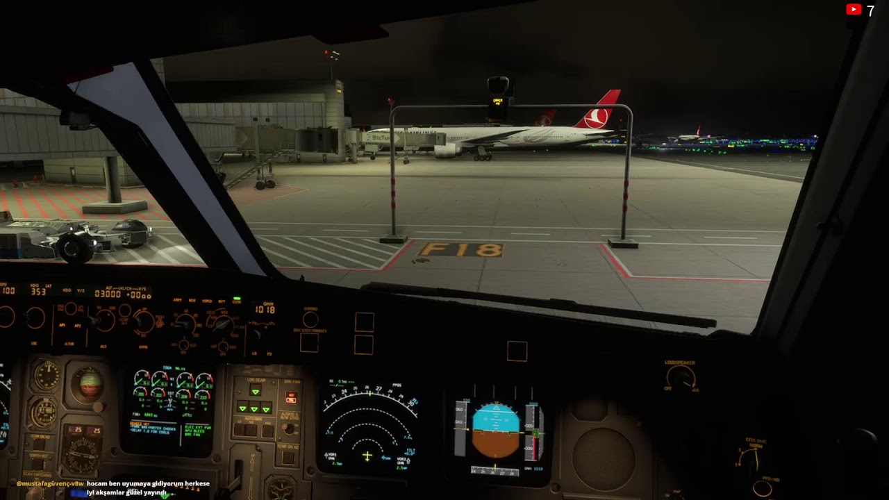 Antalya → İstanbul Havalimanı | Airbus A340 Uzun Uçuş |