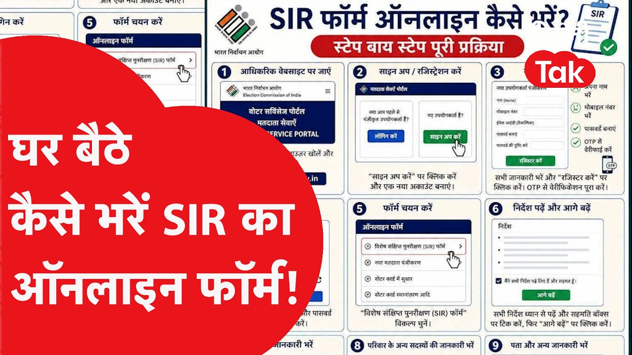 Voter Portal पर SIR फॉर्म ऑनलाइन कैसे भरें? जानिए पूरी प्रक्रिया स्टेप-बाय-स्टेप!