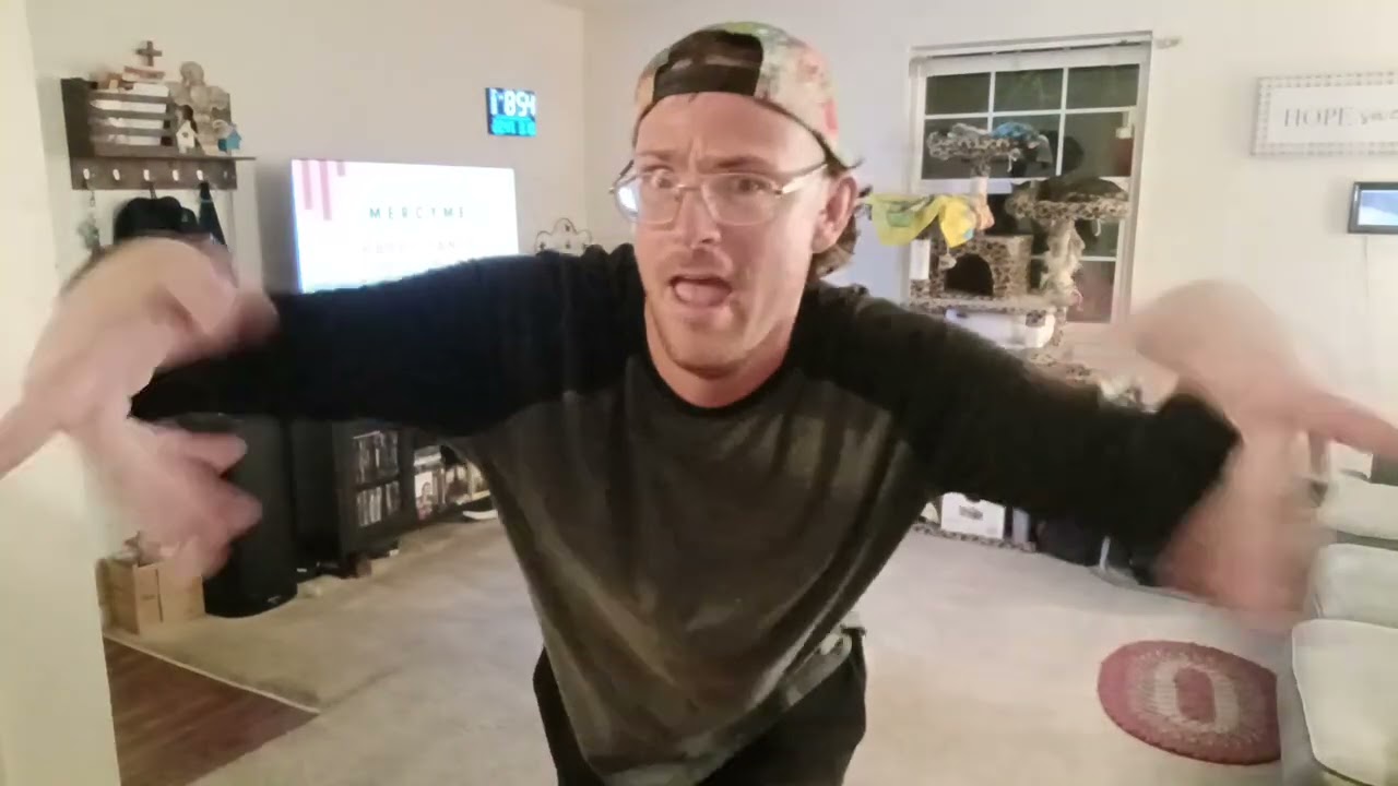 dancing to happy dance by Mercy Me