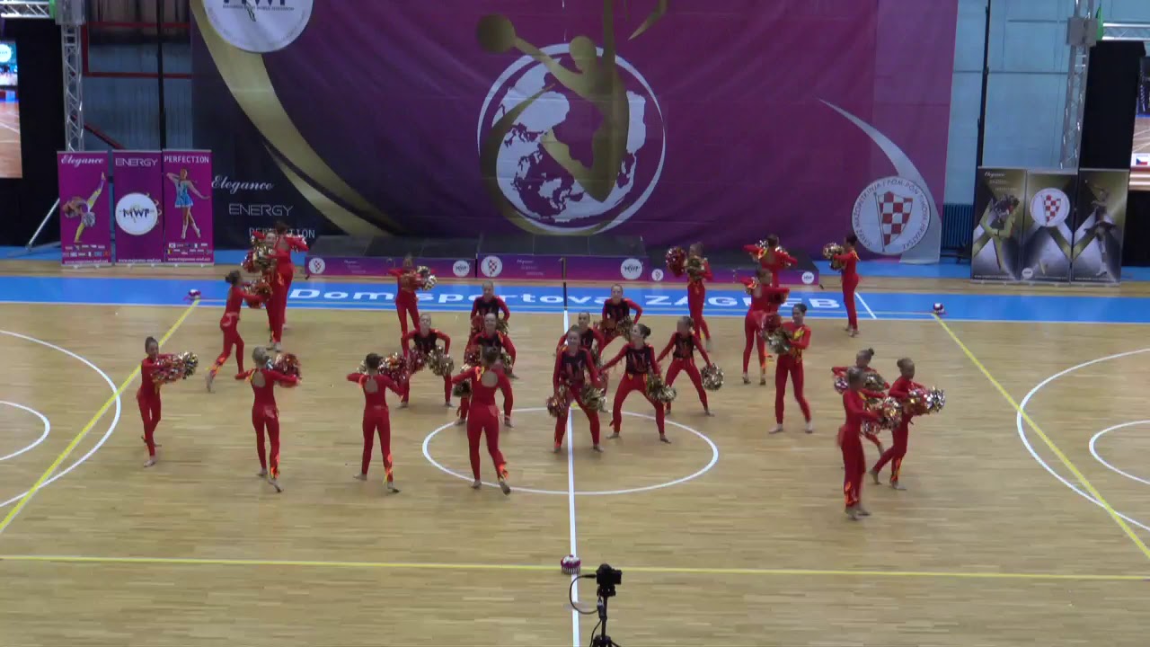 Podio POM POM junior A-team 3 HK, XVI. EUROPEAN MAJORETTE CHAMPIONSHIP 2019 Zagreb