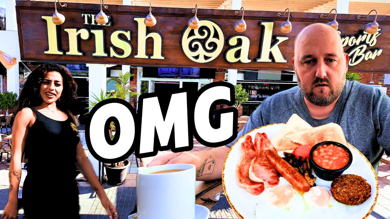 IS THIS THE BEST BREAKFAST IN TENERIFE ??? - I went to the Irish Oak for a FULL IRISH BREAKFAST !!!