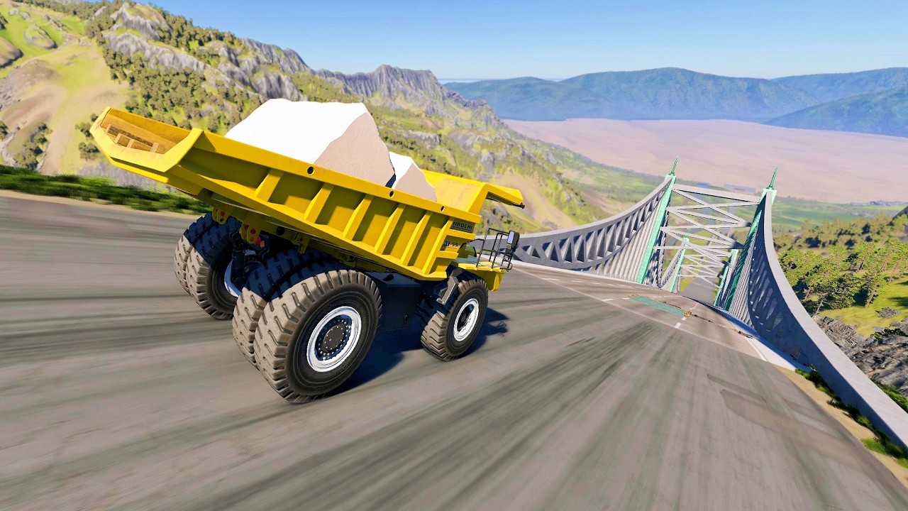 Full Throttle INSANE Long Downhill Mayhem! | BeamNG.drive Epic Crashes & Speed Test #161