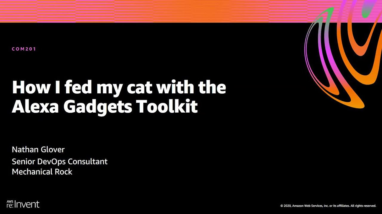 AWS re:Invent 2020: How I fed my cat with the Alexa Gadgets Toolkit
