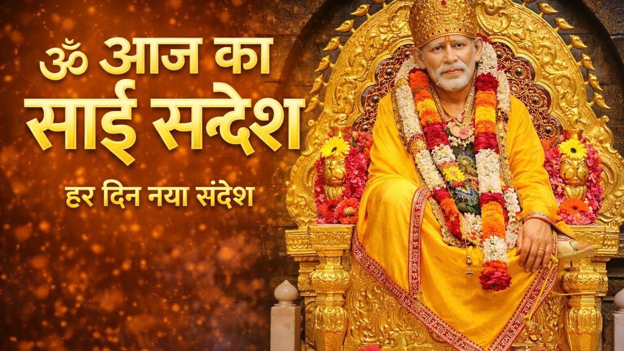 Sai Sandesh | Sai Sandesh Today | Aaj Ka Sai Sandesh | #saibaba 🙏🌹