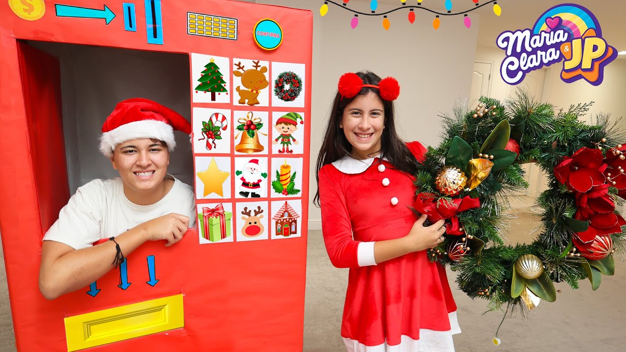Máquina Gigante de vendas de Natal da Maria Clara e JP