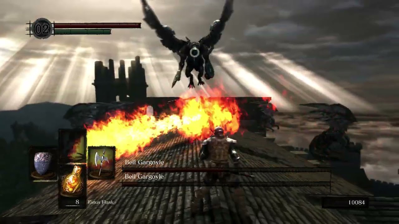 DARK SOULS Bell Gargoyle + runback no summons first playthrough