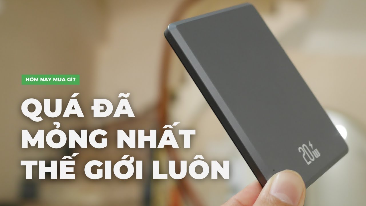 Pin Sạc Dự Ph&ograve;ng Magsafe Usams US-CD220 5000mAh - 20W Mỏng Nhất Thế Giới - H&ocirc;m Nay Mua G&igrave;?