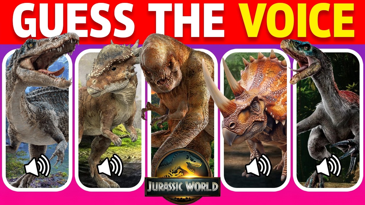 Мир Юрского периода! Угадай динозавра по голосу 🦖🔊