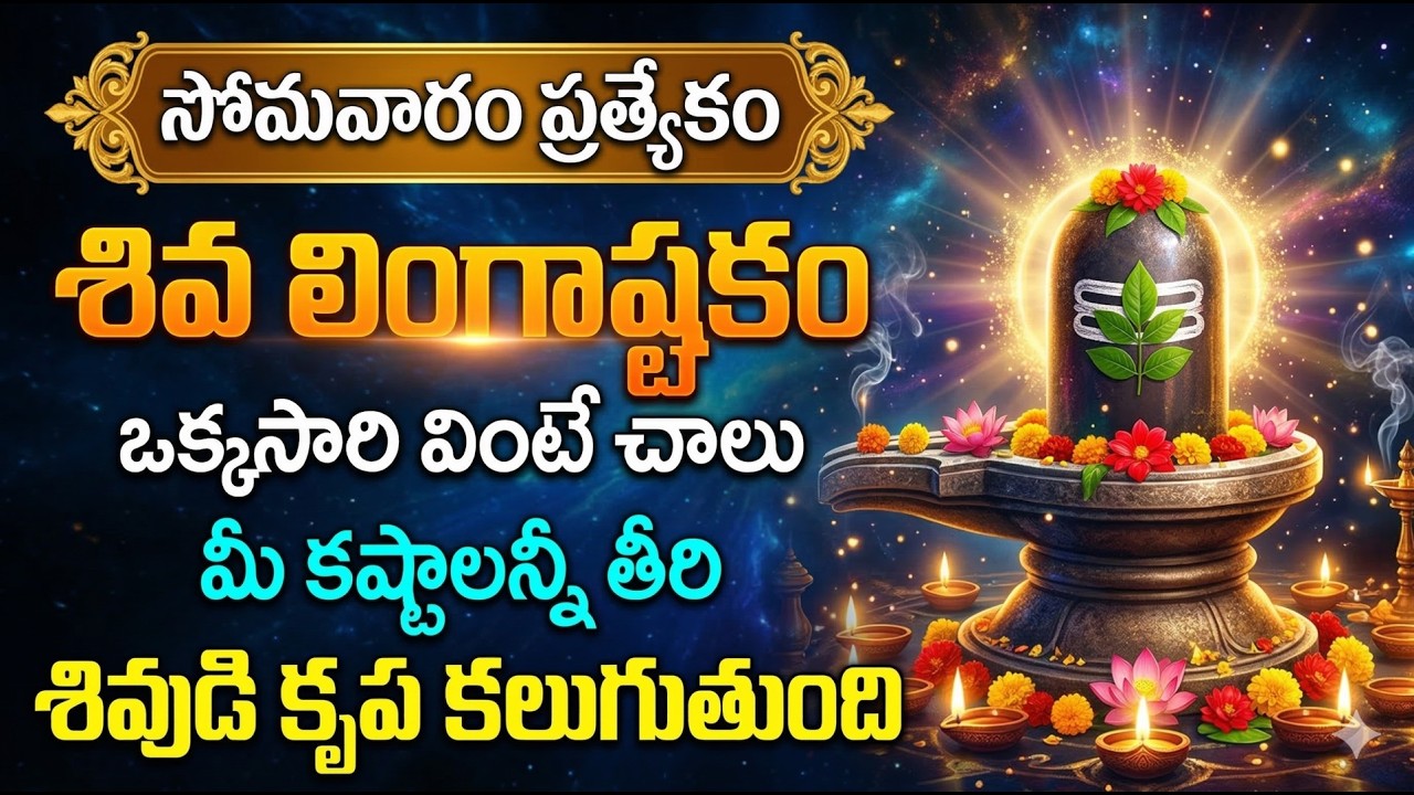 Brahma Murari Surarchita Lingam | Lingashtakam | Lord Shiva Devotional Songs @manadevotional01