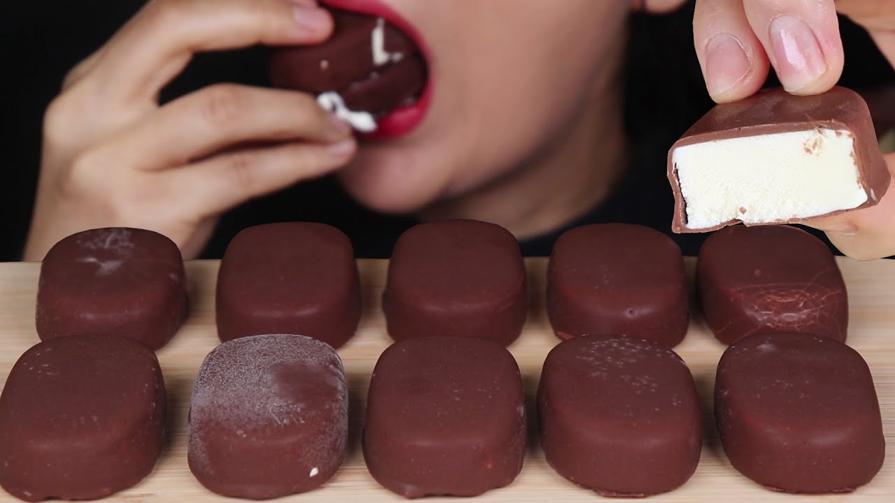ASMR  Tico Chocolate Covered IceCream 티코 아이스크림 리얼사운드 먹방 MUKBANG アイスクリーム ไอศกรีม Es krim