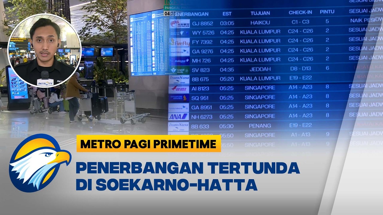 Konflik Timur Tengah Ganggu Penerbangan di Soekarno-Hatta dan Bandara Lain- [Metro Pagi Primetime]
