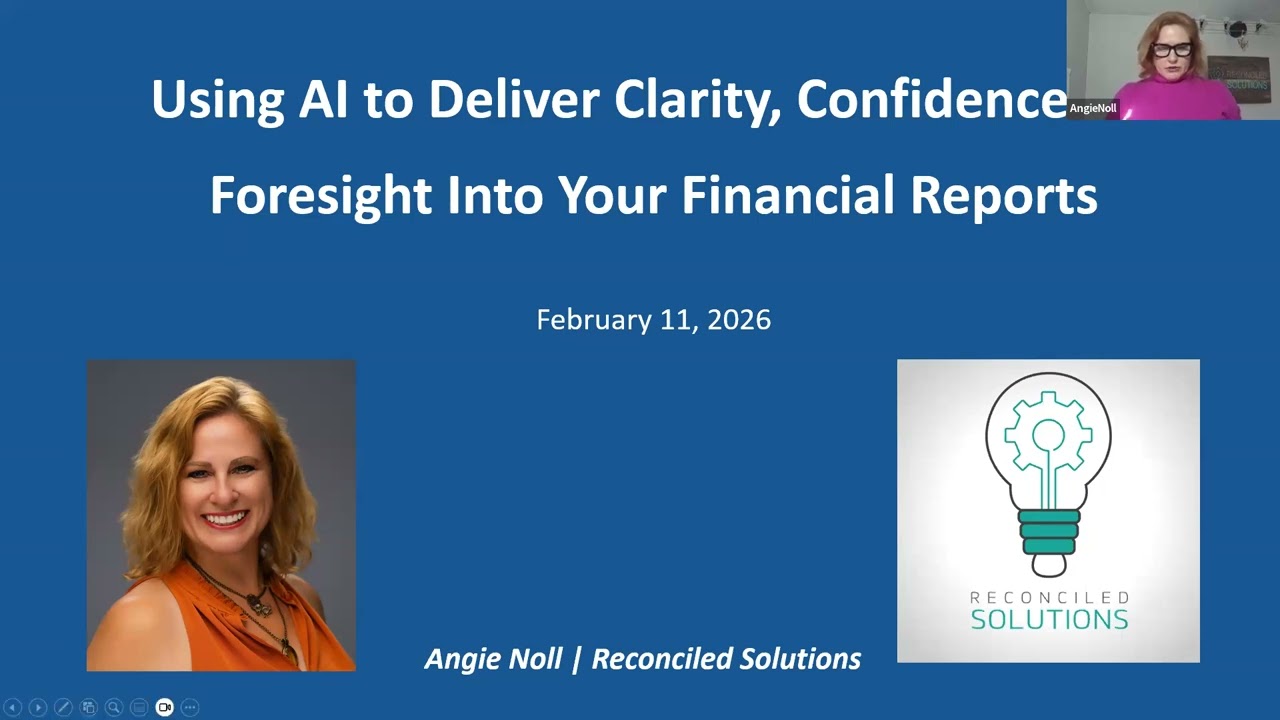 Use AI to Deliver Clarity, Confidence and Foresight into Your Financial Reports