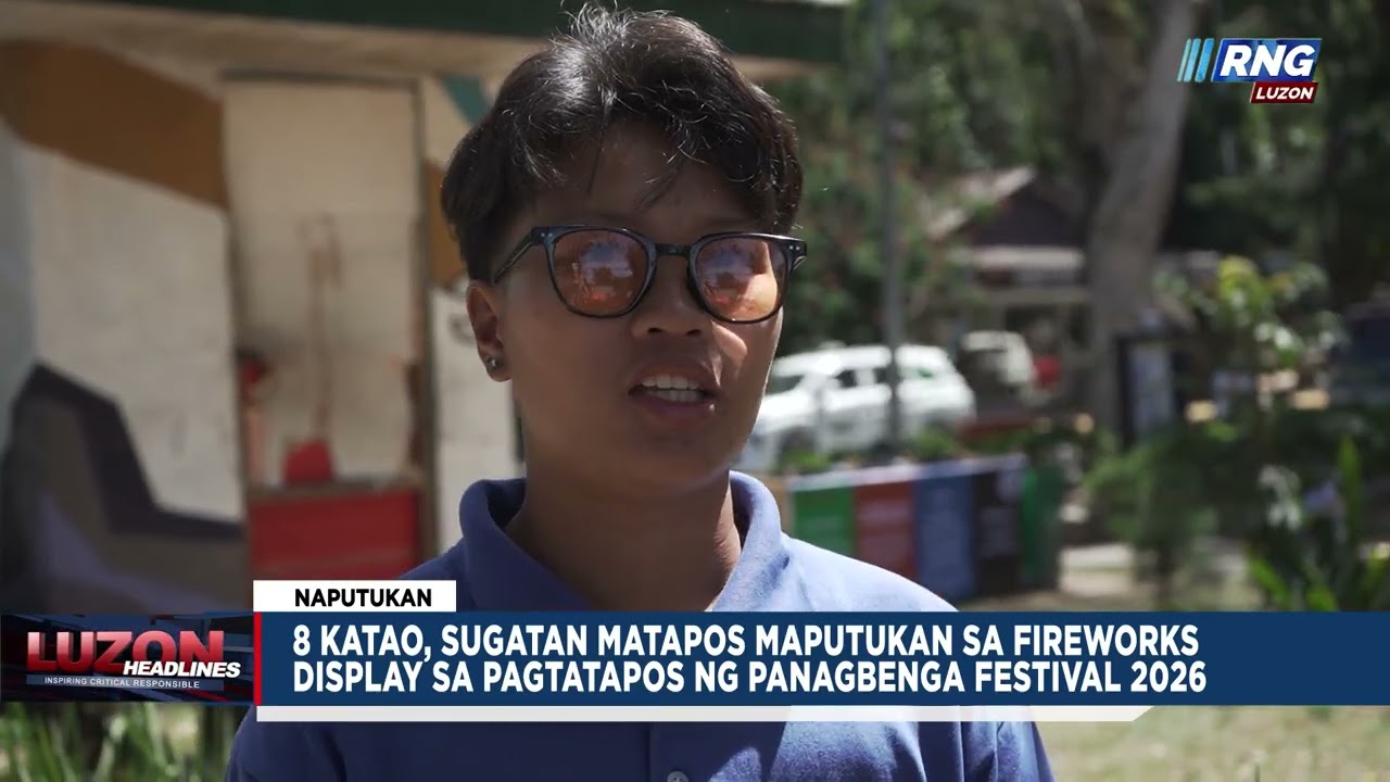 8 katao, sugatan matapos maputukan sa fireworks display sa pagtatapos ng Panagbenga Festival 2026