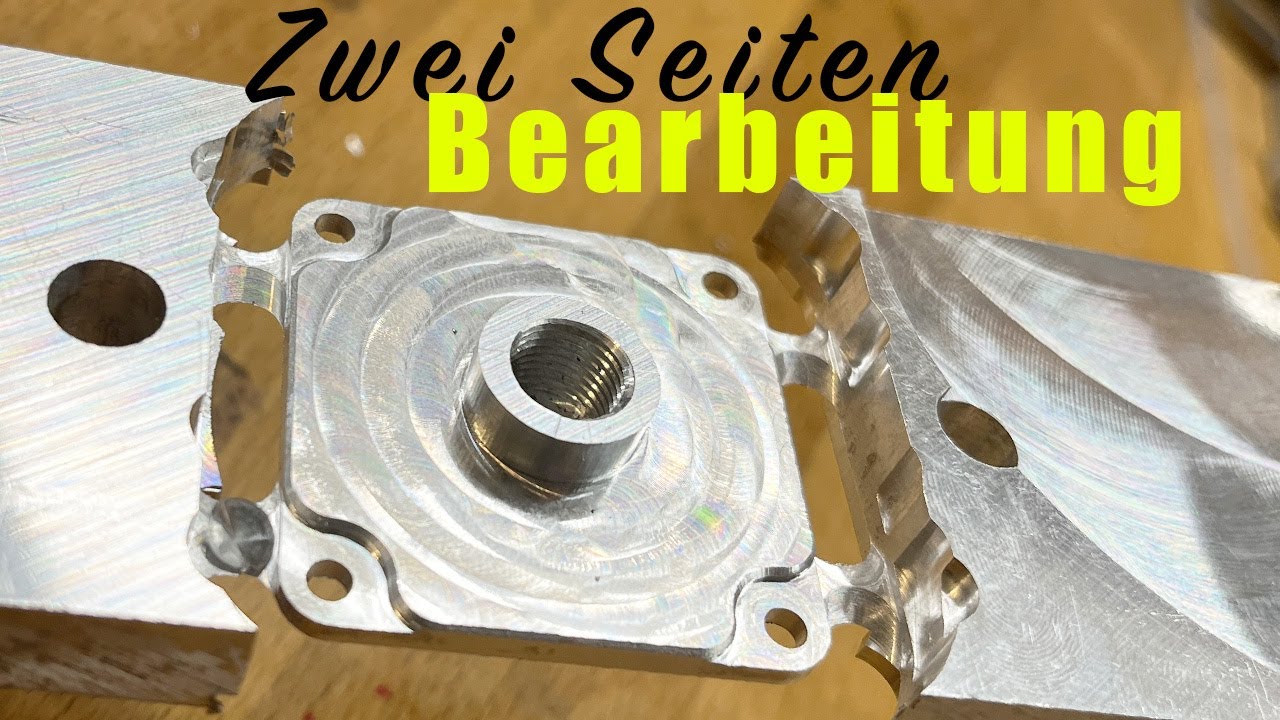 CNC Fräsen von 2 Seiten | Aluminium Bauteil von zwei Seiten bearbeiten