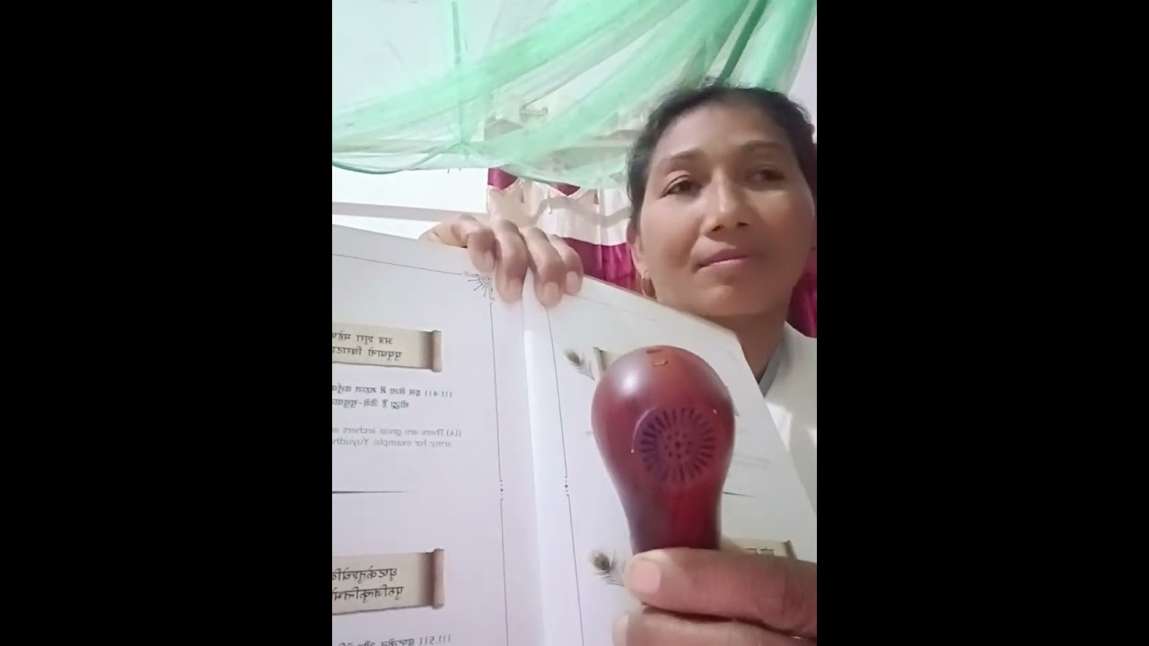Reading the Geeta with Geeta flute 