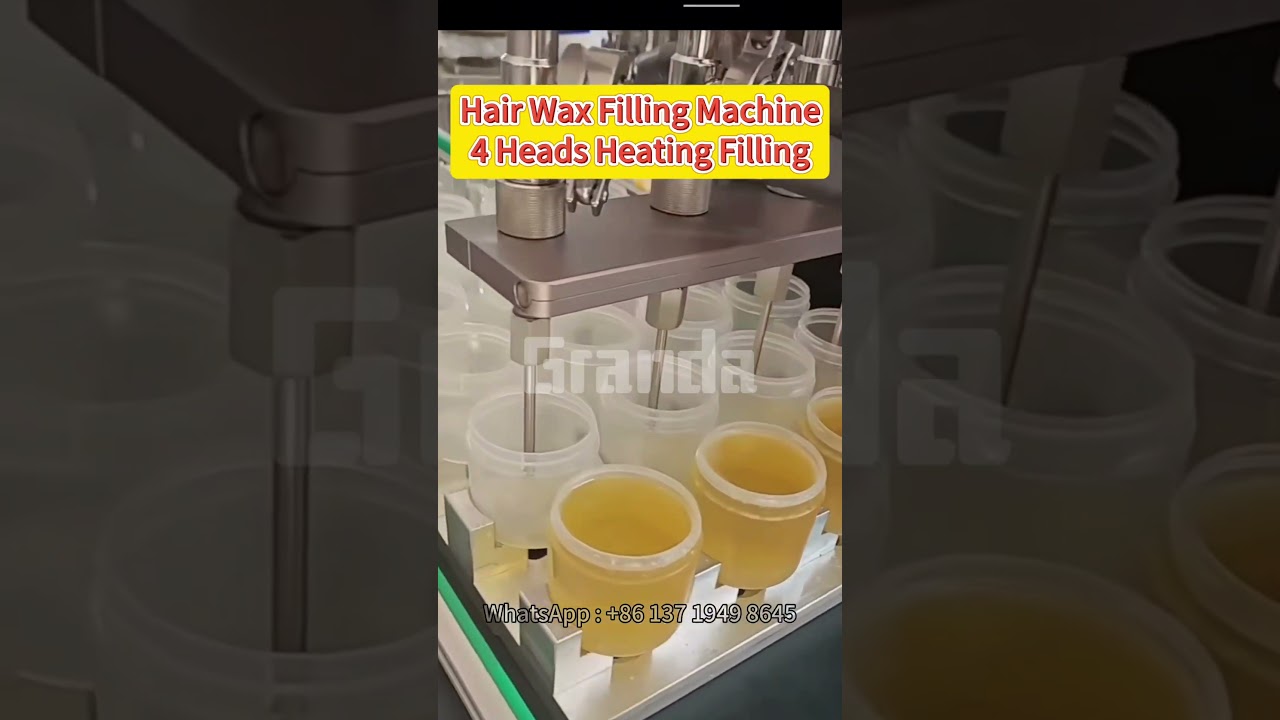 Hair Wax Hair Gel Heated Filling Machine Automatic Wax Heating Filling Machine 