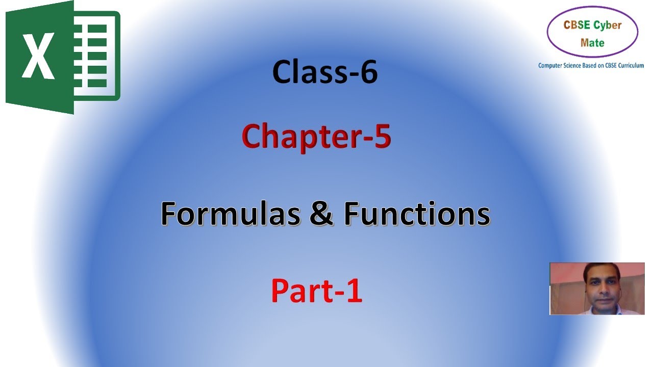 Class 6 Computer | Class 6 MS Excel | Formulas and Functions in MS Excel Class 6