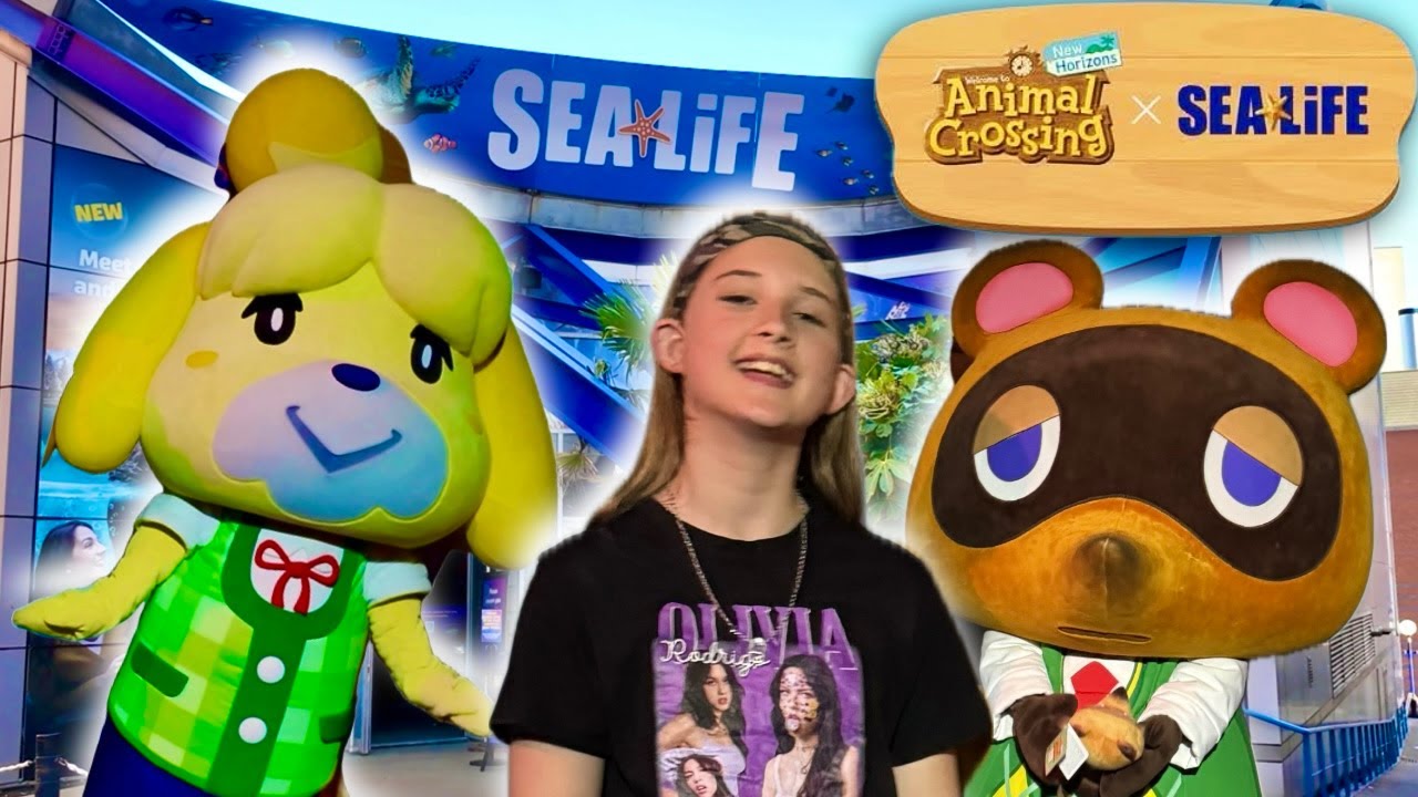 Meeting Isabelle and Tom Nook at SEA LIFE BIRMINGHAM | Animal Crossing New Horizons Event APRIL 2025