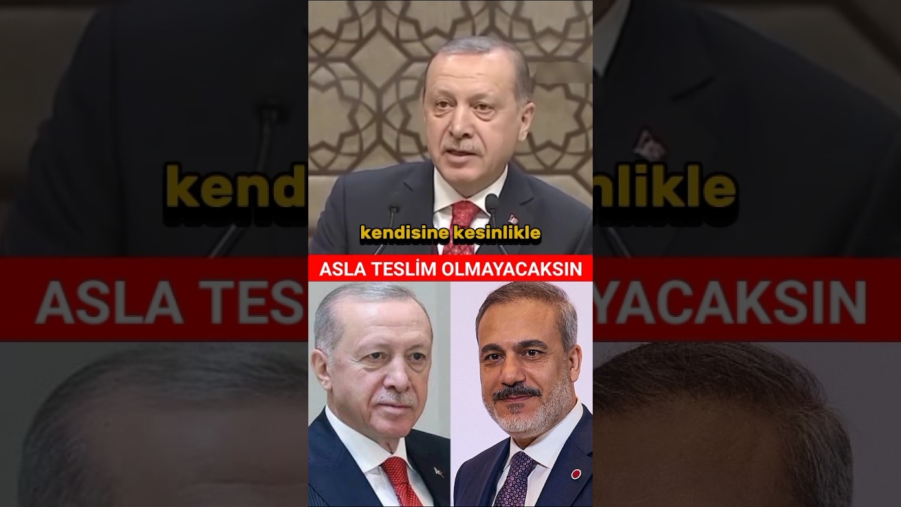 Asla Teslim Olmayacaksın Hakan Fidan 🇹🇷 Recep Tayyip Erdoğan #shorts