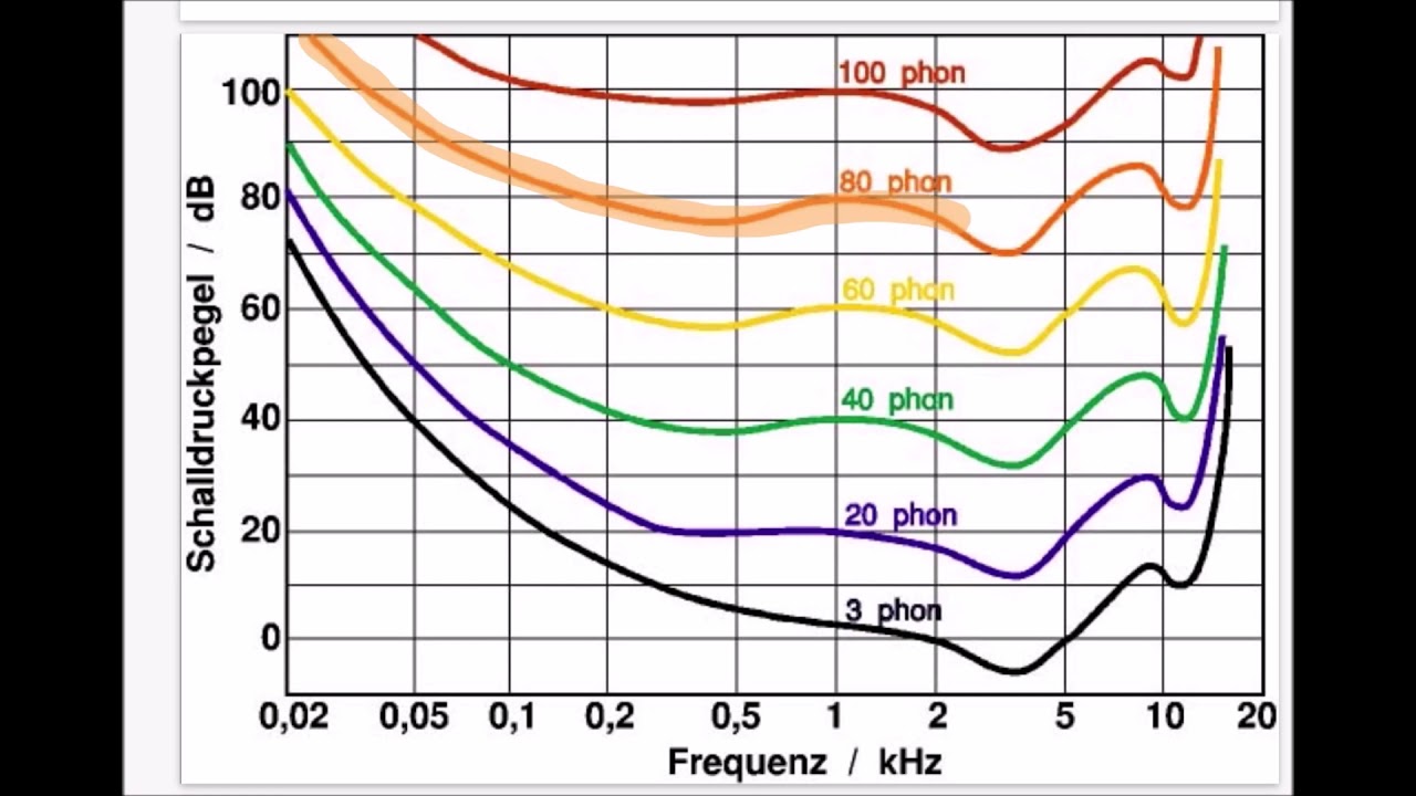 Phon Diagramm // Isophone einfach erklärt (Hören)