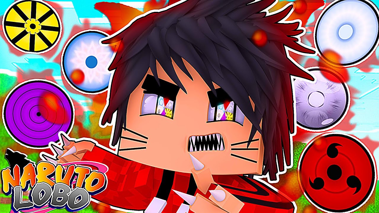 Minecraft : Naruto Lobo - DESPERTEI TODOS OS OLHOS SHARINGAN, BYAKUGAN, RINNEGAN E JOUGAN! Ep. 2